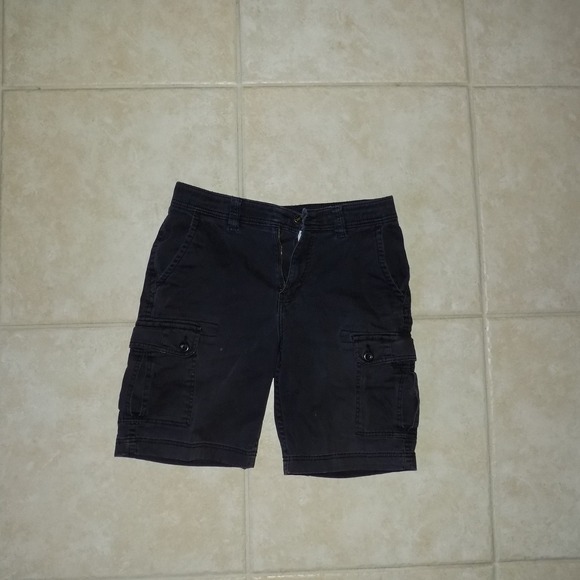 St. John's Bay Other - St Johns Bay Mens Cargo Shorts Black Comfort Stretch Size 32 Casual Everyday